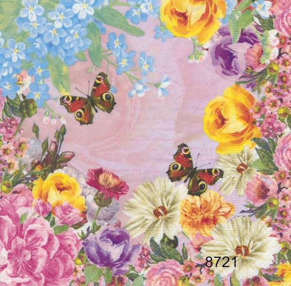 Blommor och fjärilar 