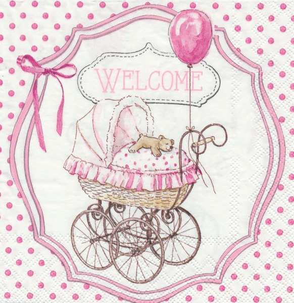 Welcome Rosa WELCOME rosa - Erikslunds Decoupage