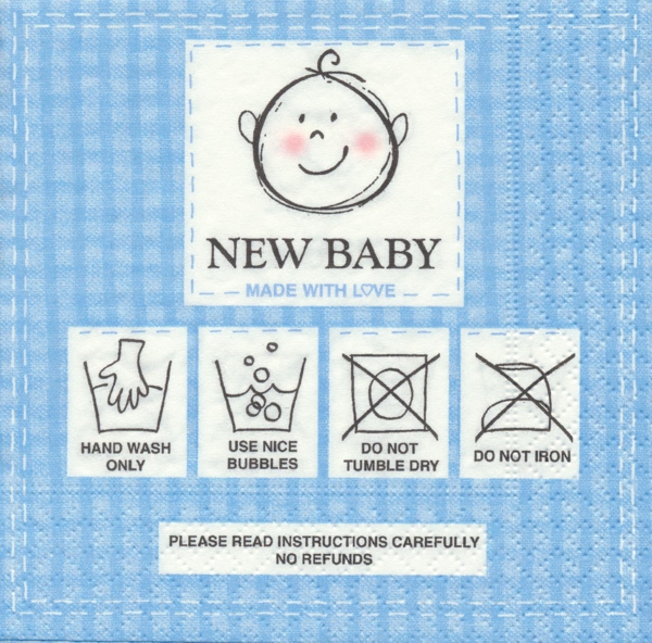 New baby blå