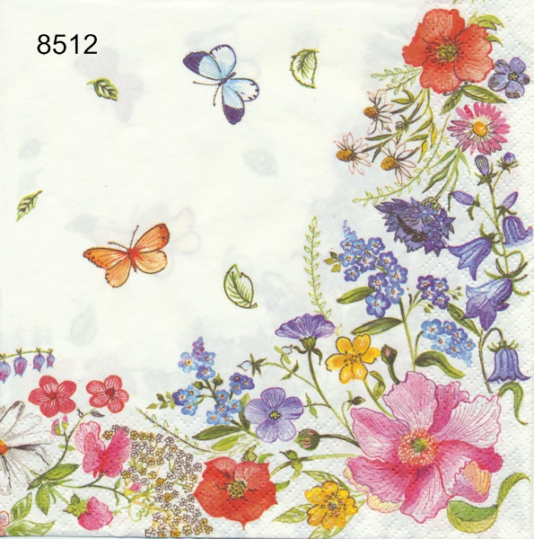 Blomslinga sommarblommor  