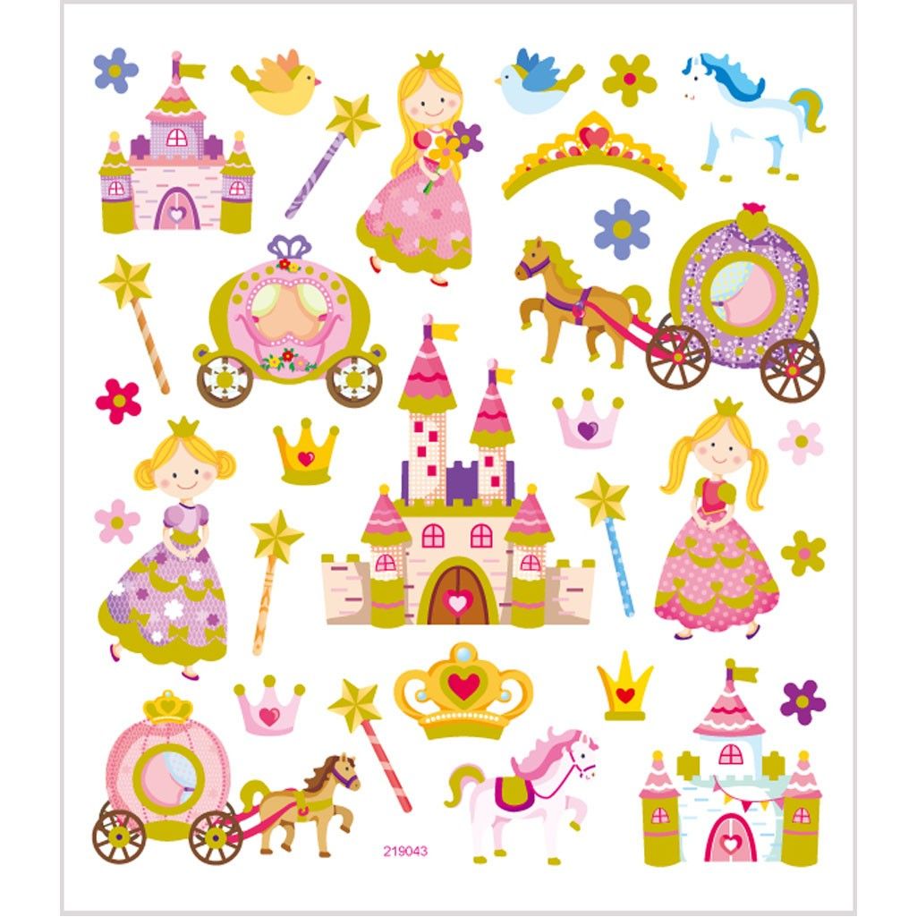 Stickers, 15x16,5 cm, ., feér, 1ark