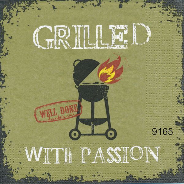 Grilled with passion (grön bakgrund)