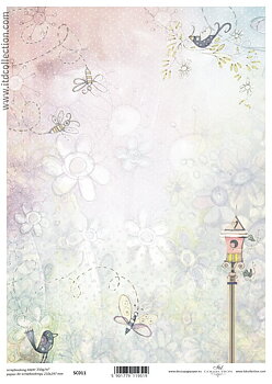 Scrapbooking paper ensidigt  A4 SCM 008