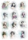  Scrapbooking papers SCRAP-054 ''Shabby Chic for Spring''
