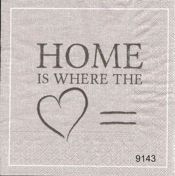Home is where the hart is( Beige-brun ton)