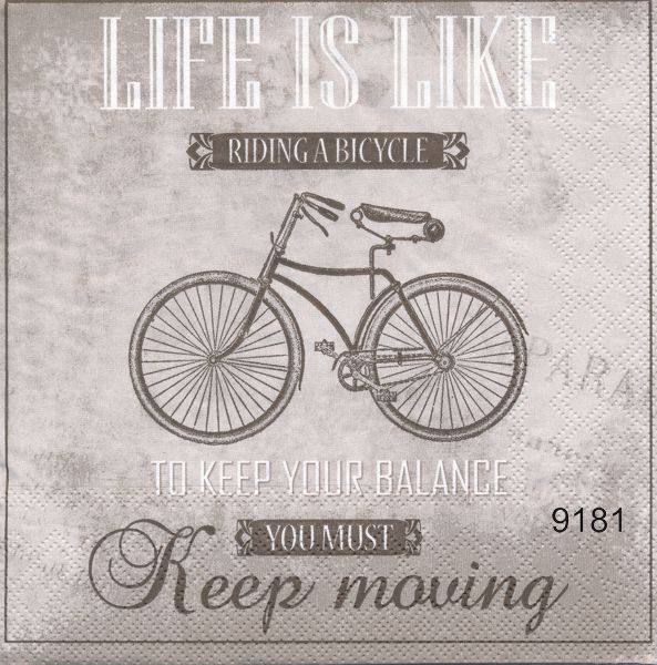 Life is like riding a bicycle