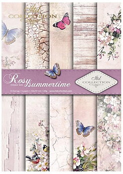 Scrapbooking papers SCRAP-045 ''Rosy summertime''