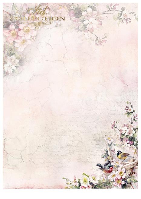 Scrapbooking papers SCRAP-045 ''Rosy summertime'' - 3