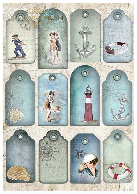  Scrapbooking papers SCRAP-047 ''Seafaring adventure'' - 2