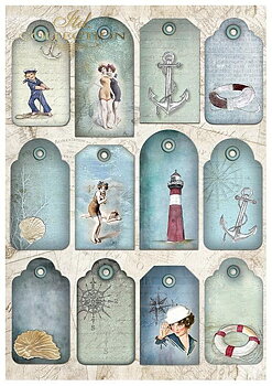  Scrapbooking papers SCRAP-047 ''Seafaring adventure''