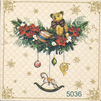 Julmotiv med nalle mm