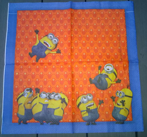 Minions (bilden visar hela servetten)