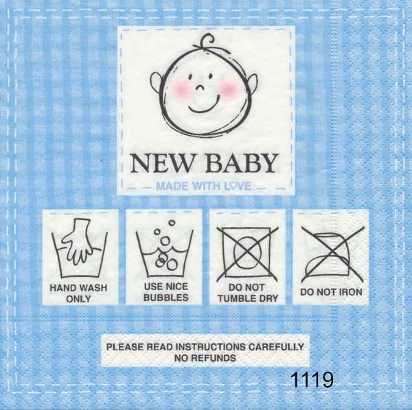 New baby blå