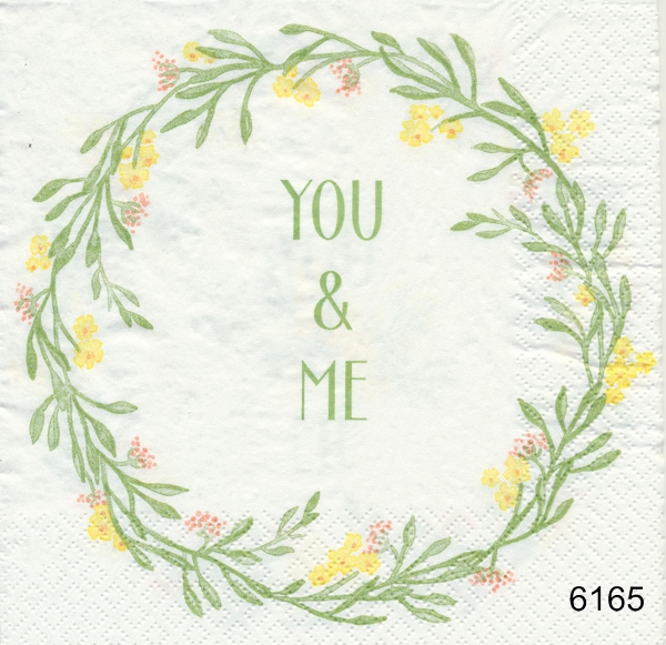 YOU&ME   (olika motiv på servetten)  