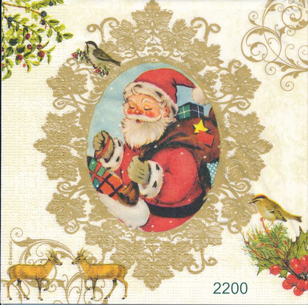 Tomte i medaljong