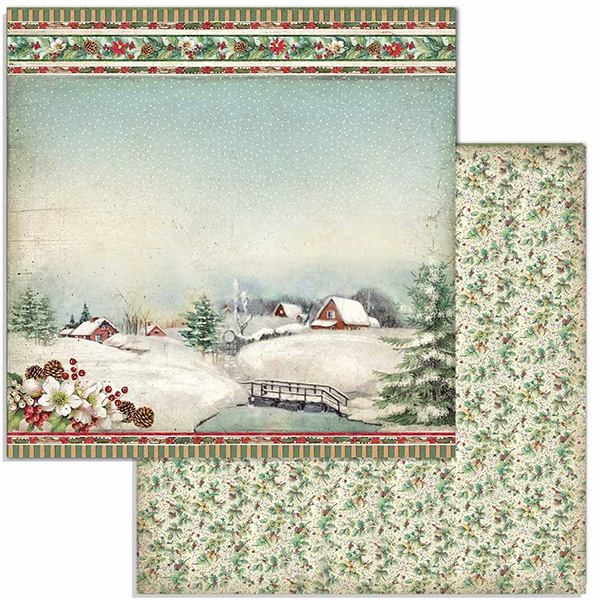 Paper Pack Stamperia - Classic Christmas  SBBL74 - 8