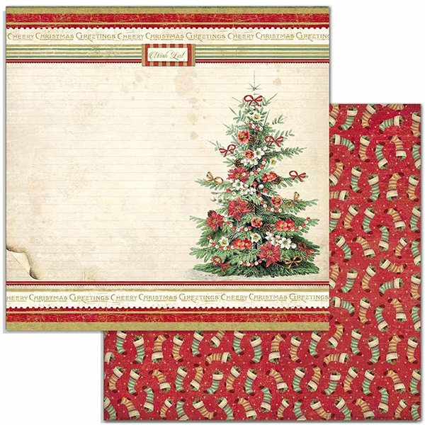 Paper Pack Stamperia - Classic Christmas  SBBL74 - 4