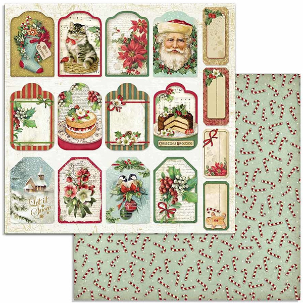 Paper Pack Stamperia - Classic Christmas  SBBL74 - 2