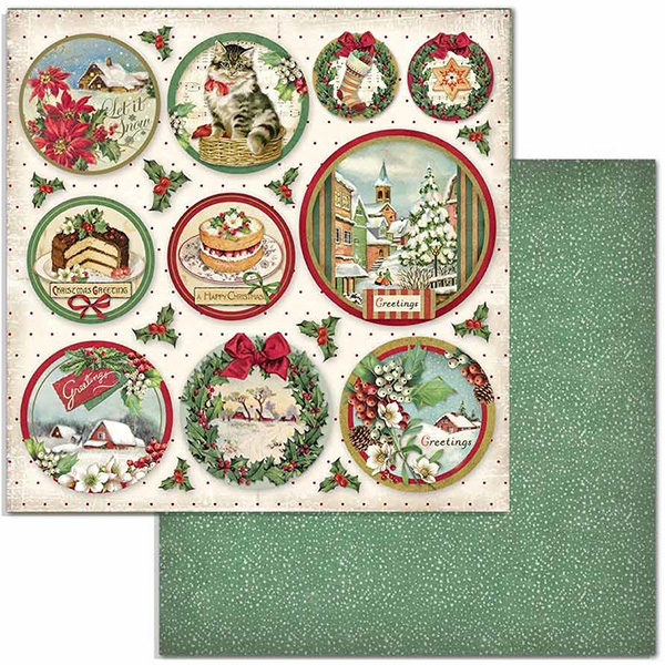 Paper Pack Stamperia - Classic Christmas  SBBL74 - 9