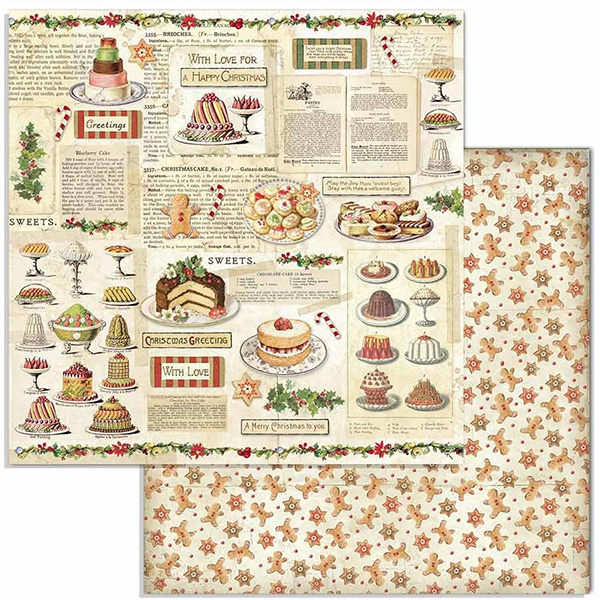 Paper Pack Stamperia - Classic Christmas  SBBL74 - 3