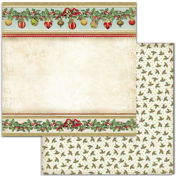 Paper Pack Stamperia - Classic Christmas  SBBL74 - 5