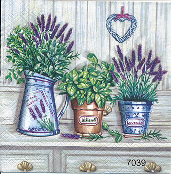 Lavendel och basilika