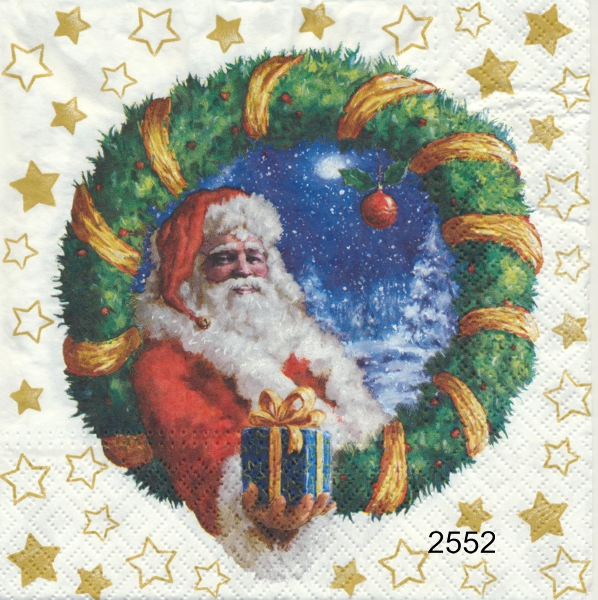 Tomte i krans   
