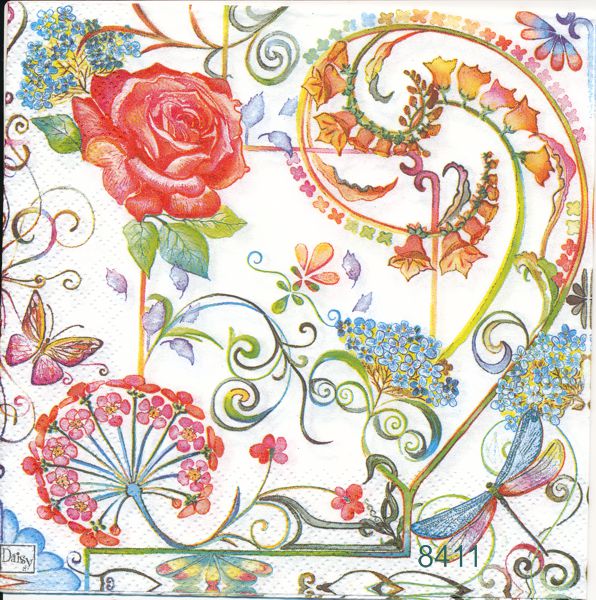 Blandade blommor