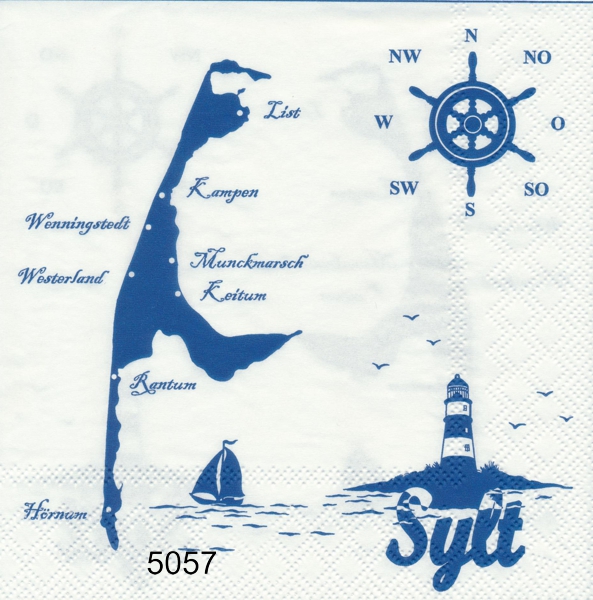 Sylt med marina motiv 