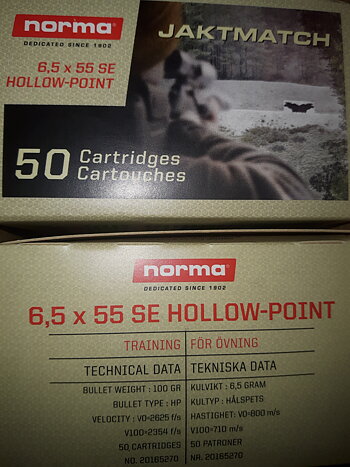 Norma Jaktmatch hålspets 6,5x55
