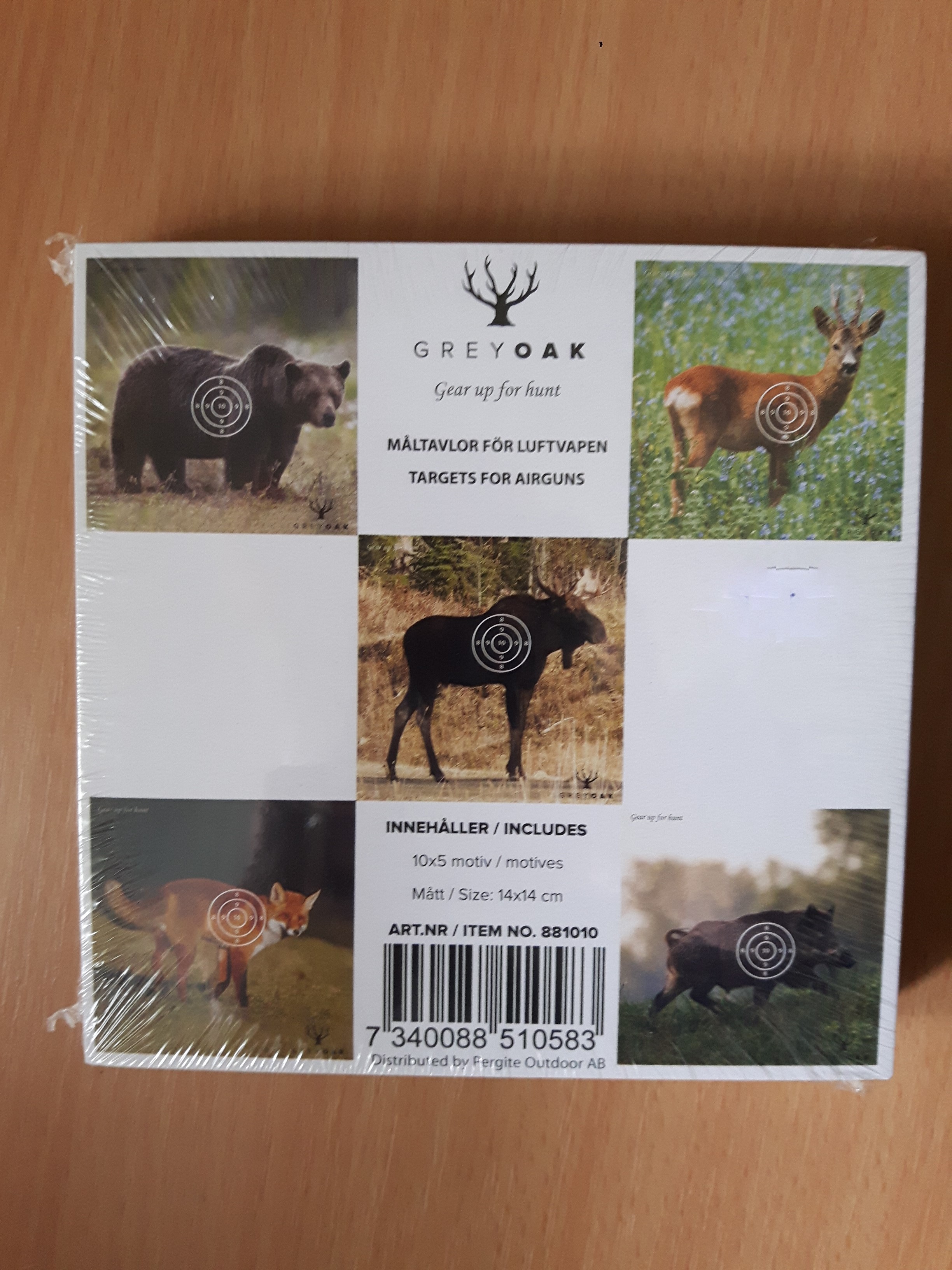 Måltavla djurmotiv 
