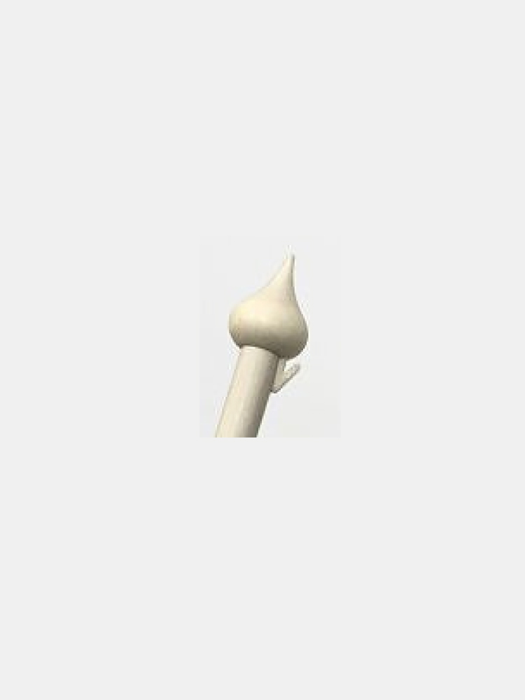 Knopp till 22mm aluminiumstång vit eller gul - 3