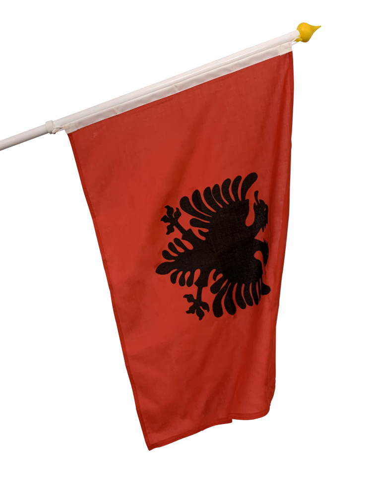 Albaniens fasadflagga