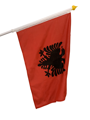 Albaniens fasadflagga