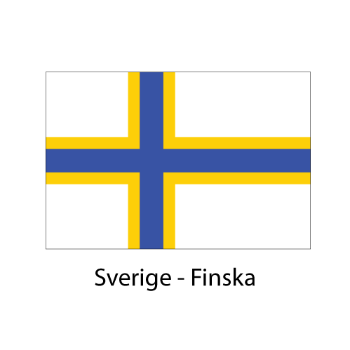 Sverigefinska Flagga - 2