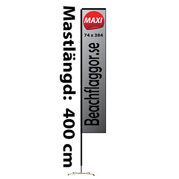 Beachflagga Rak Maxi Komplett paket 1