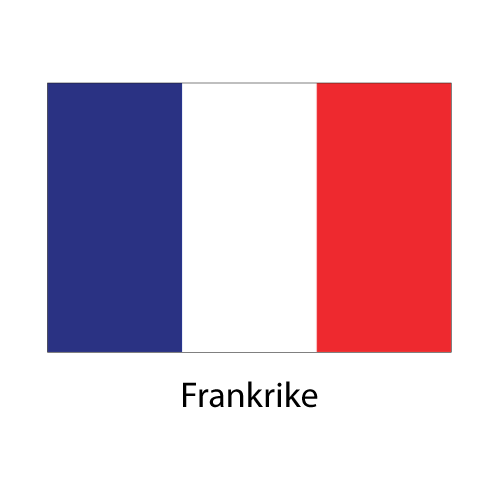 Frankrike  Flagga - 2