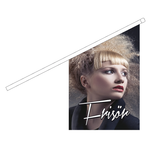Frisör flagga med bild