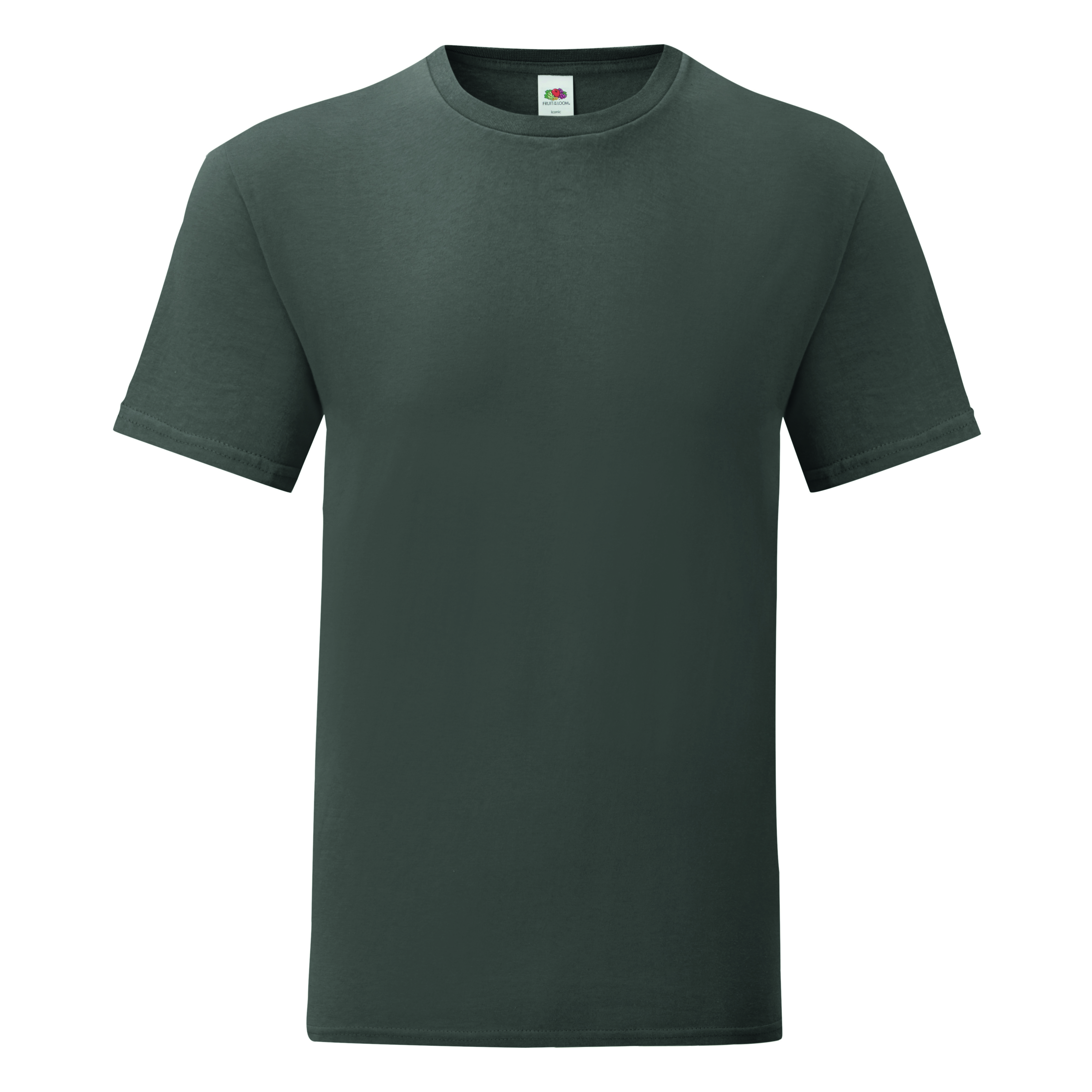 Iconic ringspunnen T-shirt med 1st 1-färgstryck  - 13