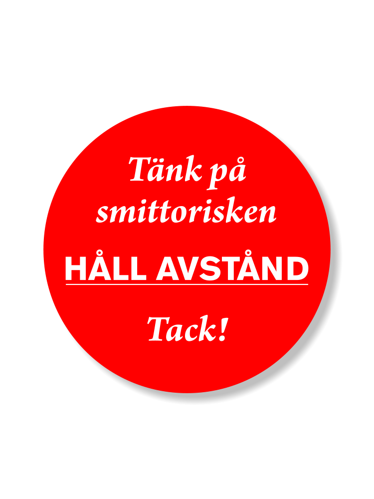 Golvdekal för avståndsmarkering 29x29cm pris från - 2