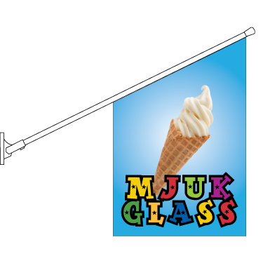 Mjukglass Flagga