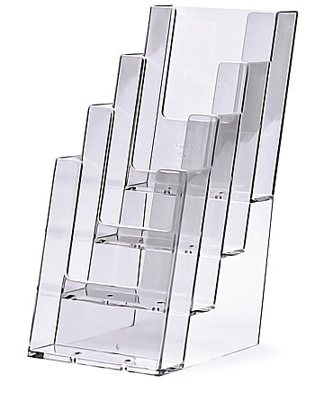 Broschyrställ Bord 4 x A6 Akryl