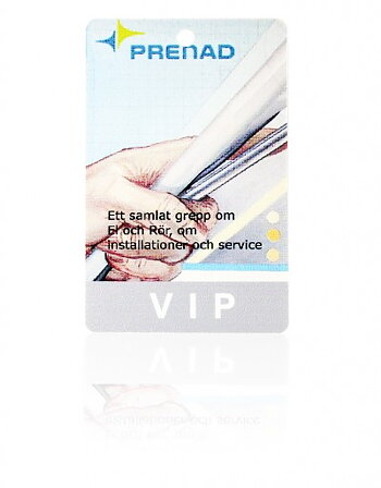 Plastkort Vit Stl: 86x54x0,8mm