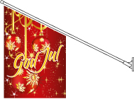 God Jul Flagga