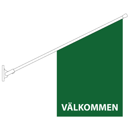 Välkommen Butiksflagga - 3