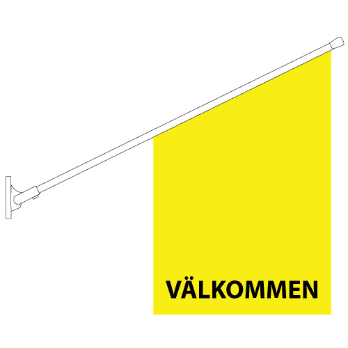 Välkommen Butiksflagga - 4