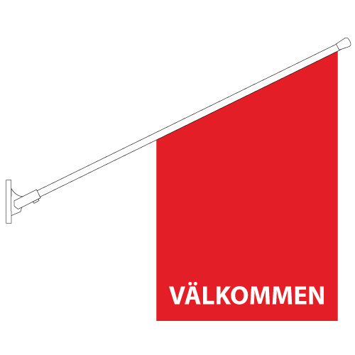 Välkommen Butiksflagga - 5