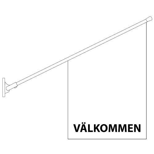 Välkommen Butiksflagga - 7