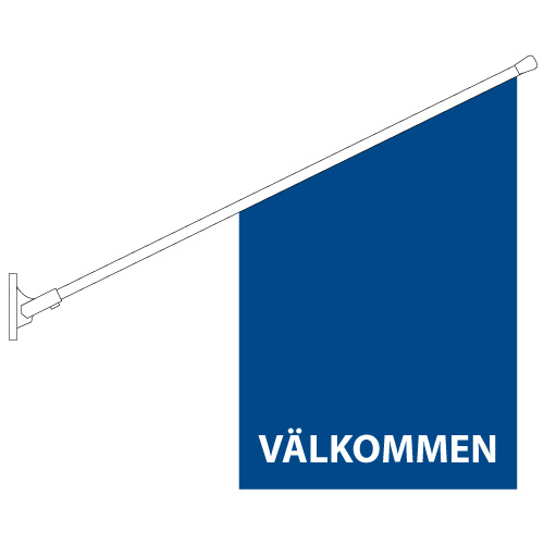 Välkommen Butiksflagga - 9