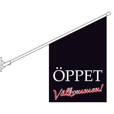 Öppet/Välkommen Flagga - 3